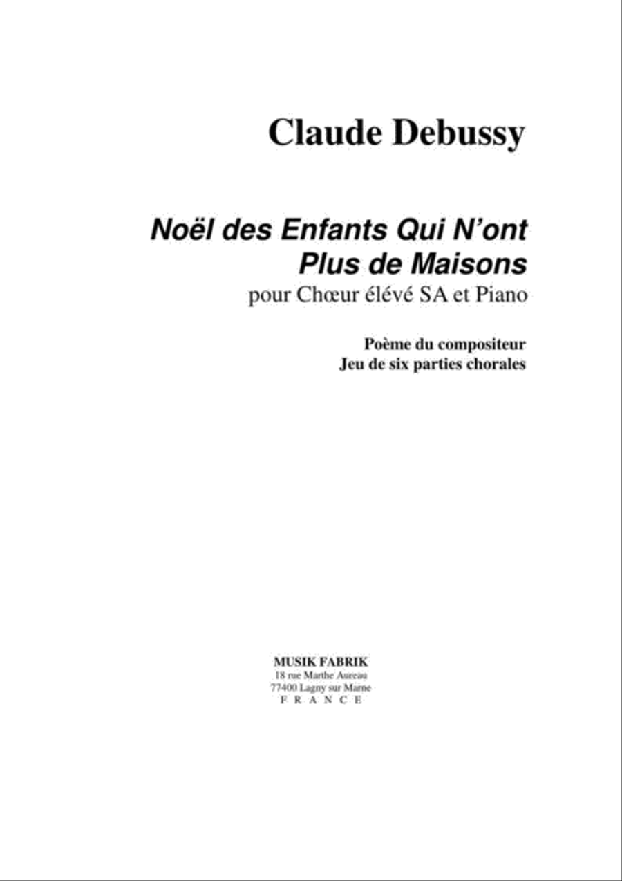 Noel des Enfants Qui N'Ont Plus de Maisons SA scores gallery preview page 1
