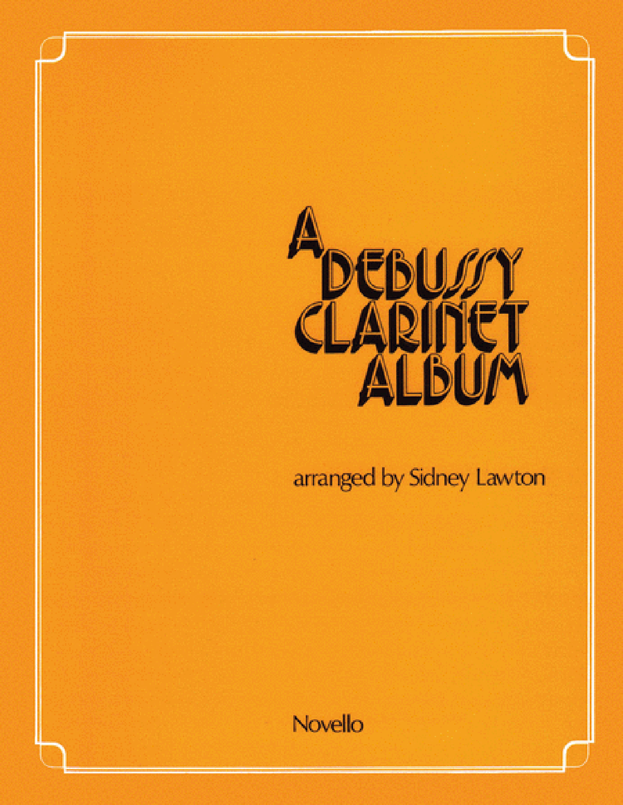 A Debussy Clarinet Album A Debussy Clarinet Album Clarinet Solo scores gallery preview page 1