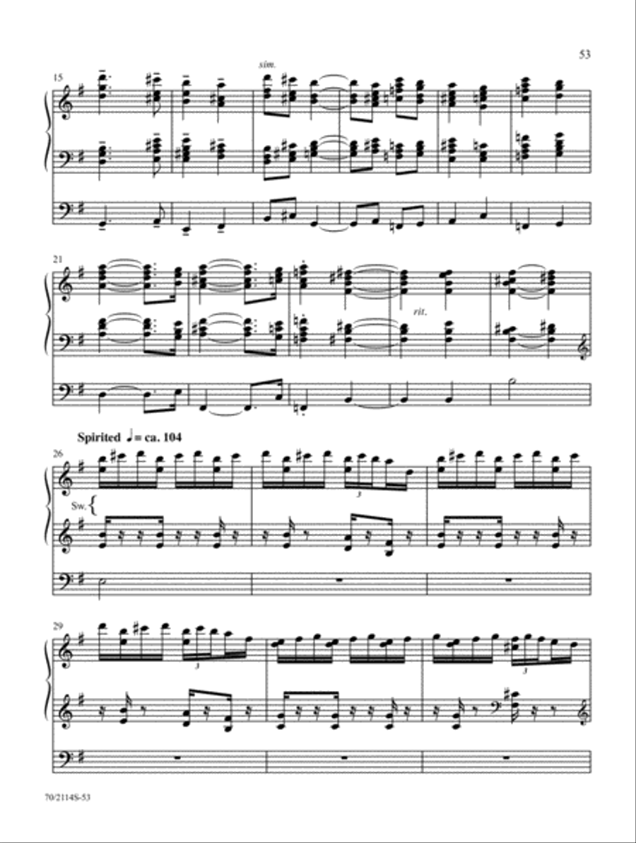 Again, I Say, Rejoice! Organ Solo scores gallery preview page 20