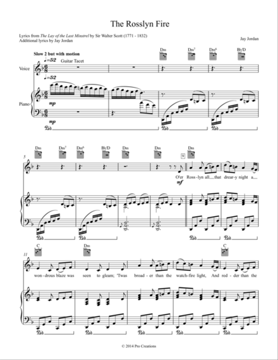 The Rosslyn Fire Voice scores gallery preview page 1