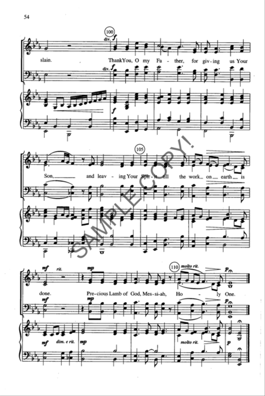 Shadow of the Cross 4-Part scores gallery preview page 40