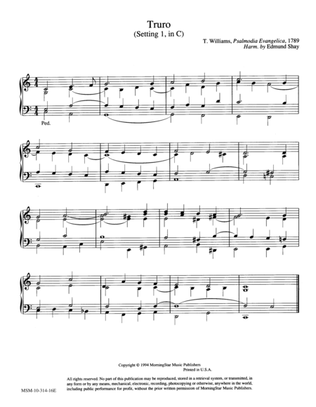 Truro (2 settings in both C and D) (Hymn Harmonization)