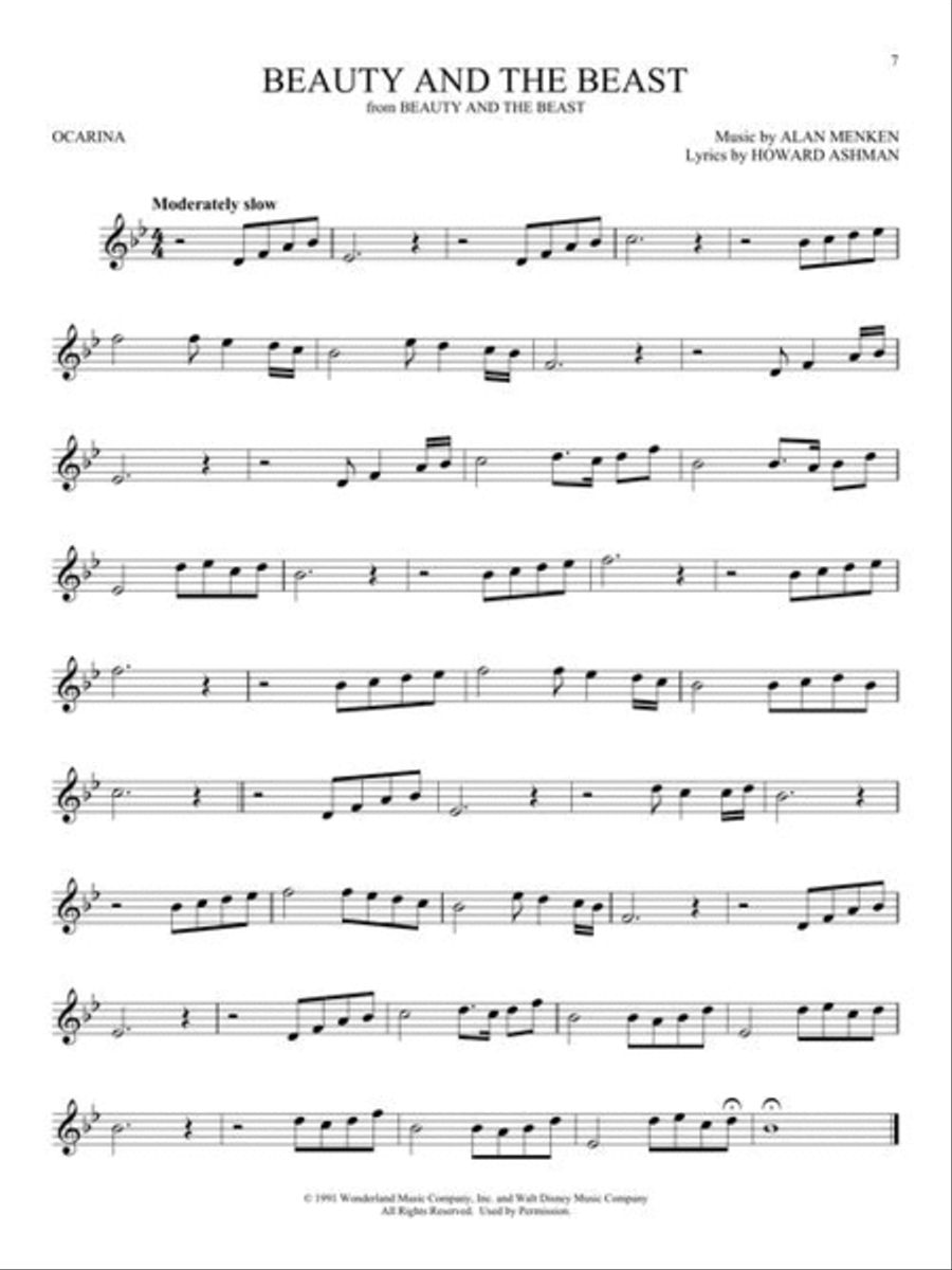 Disney Favorites for Ocarina ocarina scores gallery preview page 6