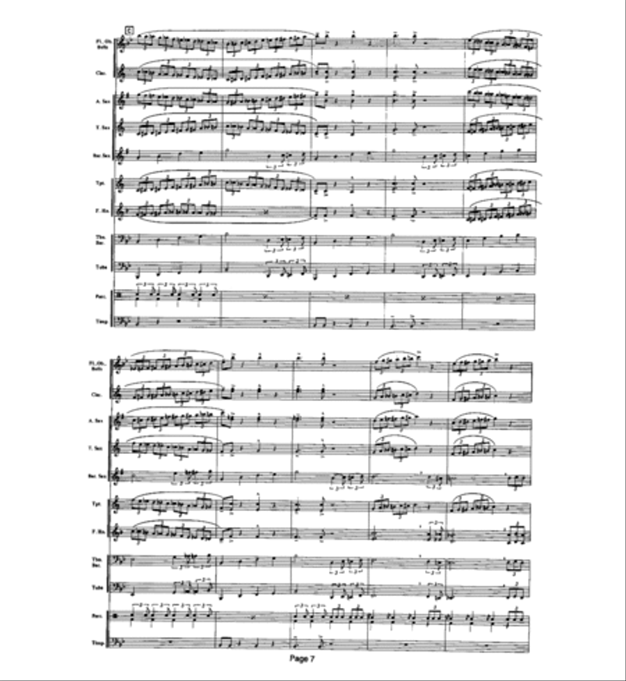 Automatic Chromatic Lots of Fun Warmin' Up Blues Concert Band scores gallery preview page 6