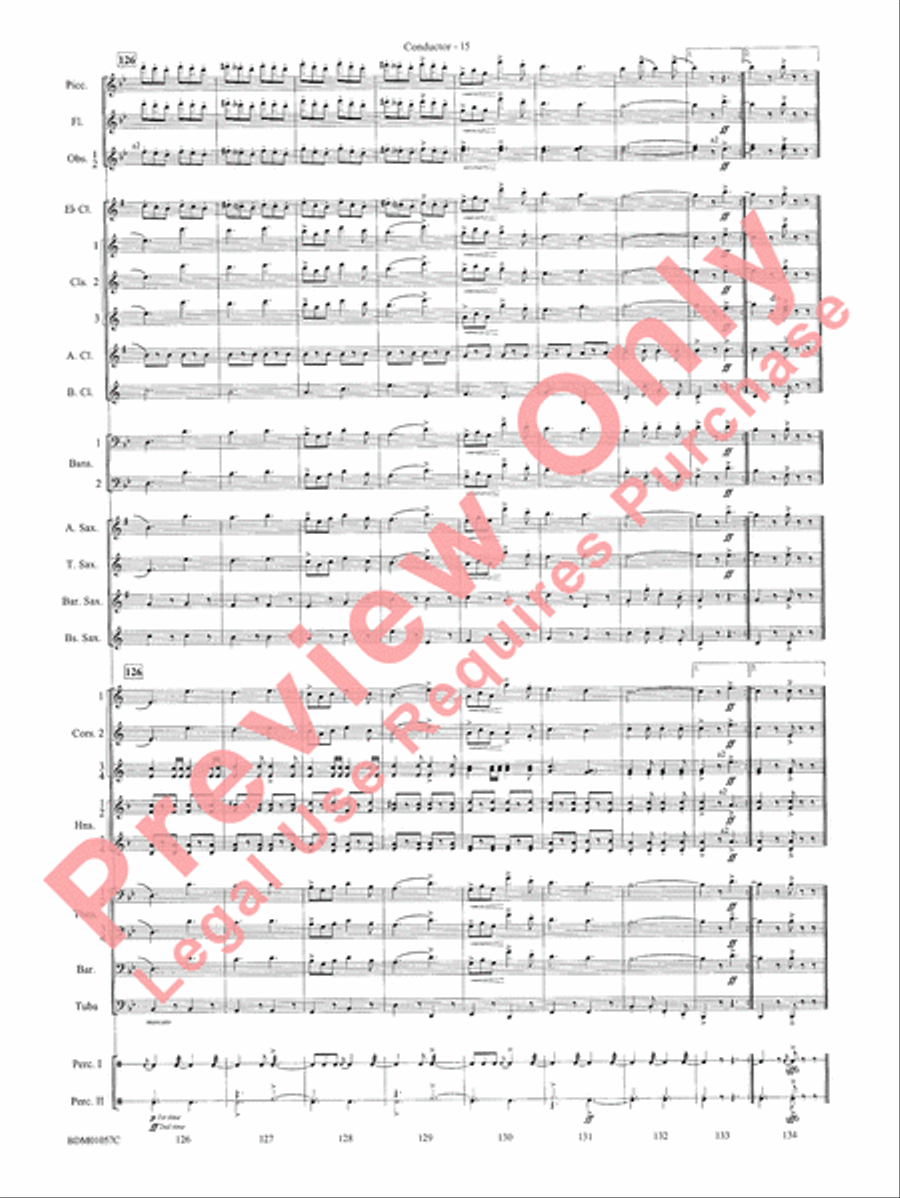 Black Horse Troop - Cb Concert Band scores gallery preview page 17