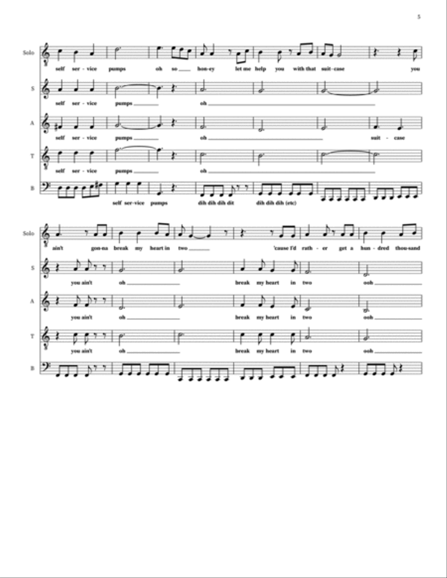 One More Minute One More Minute 4-Part scores gallery preview page 5