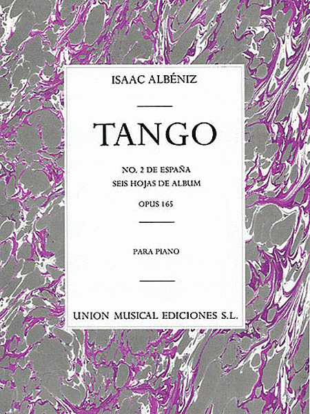 Albeniz Tango In D From Espana Op.165 No.2 Piano