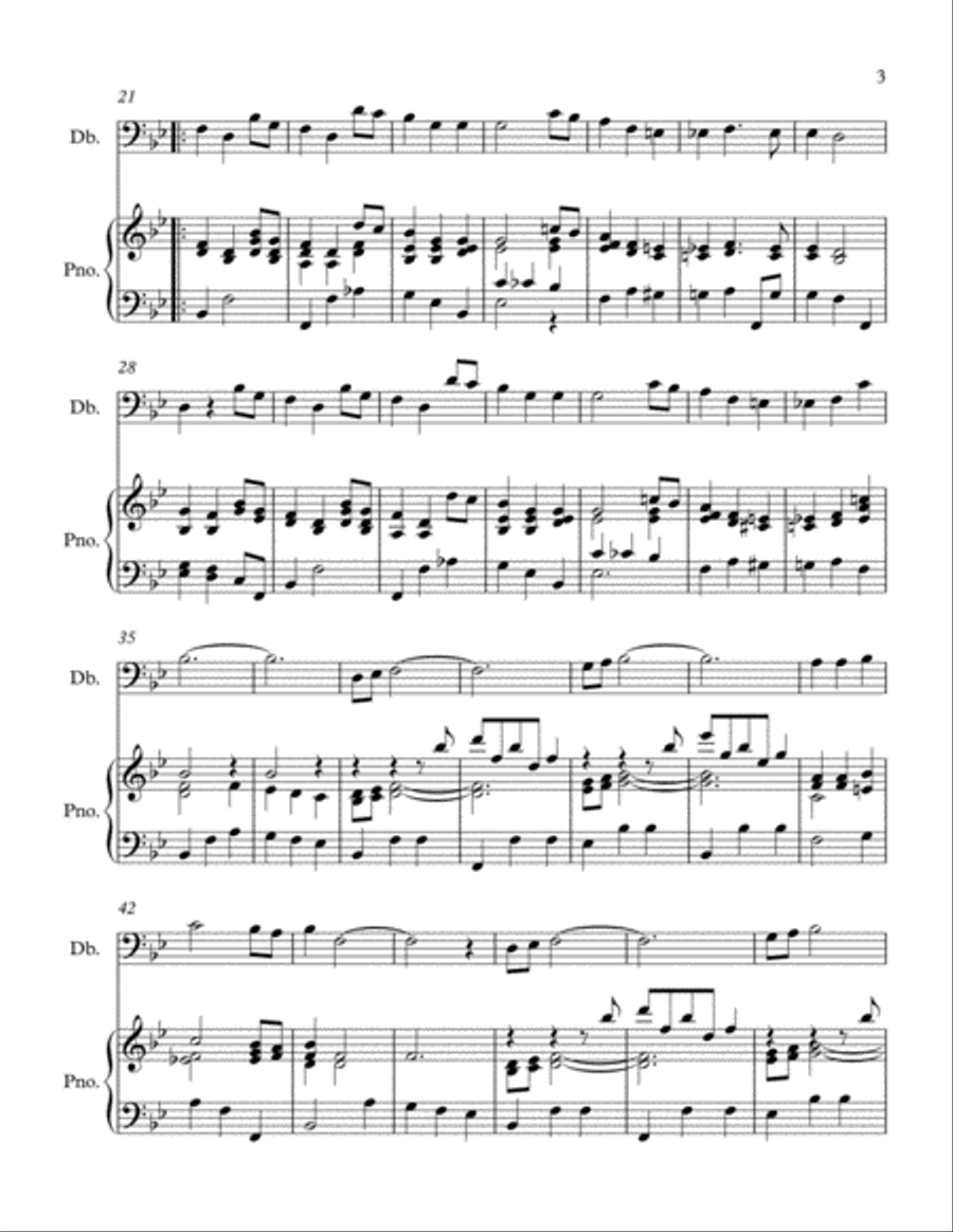 Silver Bells Double Bass scores gallery preview page 3