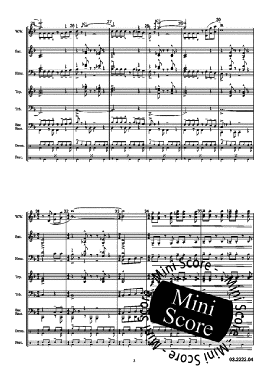 Rock and Go Concert Band scores gallery preview page 22