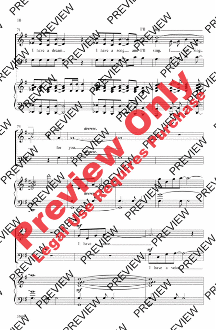 I Have a Voice I Have a Voice 3-Part scores gallery preview page 10