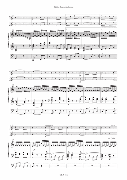 Fanfare from „École d´Orgue, ..." Version in C & D - arrangement for two trumpets and organ