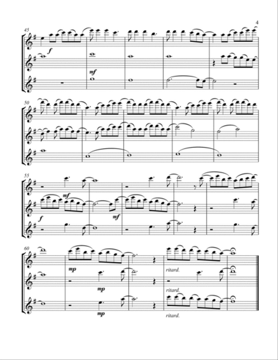 Mad World Mad World Flute Trio scores gallery preview page 5