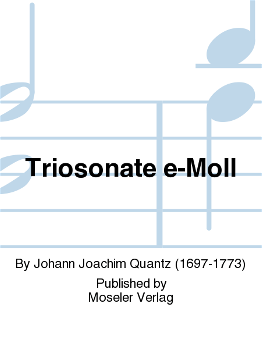 Triosonate e-Moll Flute scores gallery preview page 1