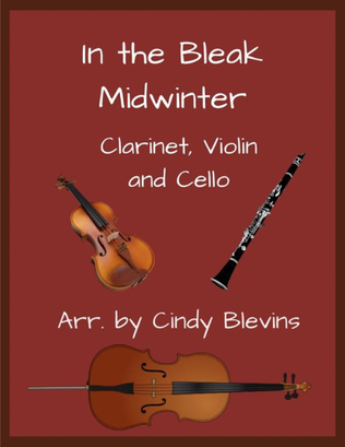 Book cover for In the Bleak Midwinter, Clarinet, Violin and Cello Trio