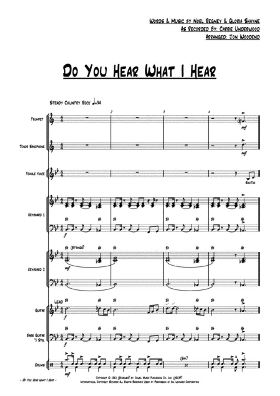 Do You Hear What I Hear Small Ensemble scores gallery preview page 4
