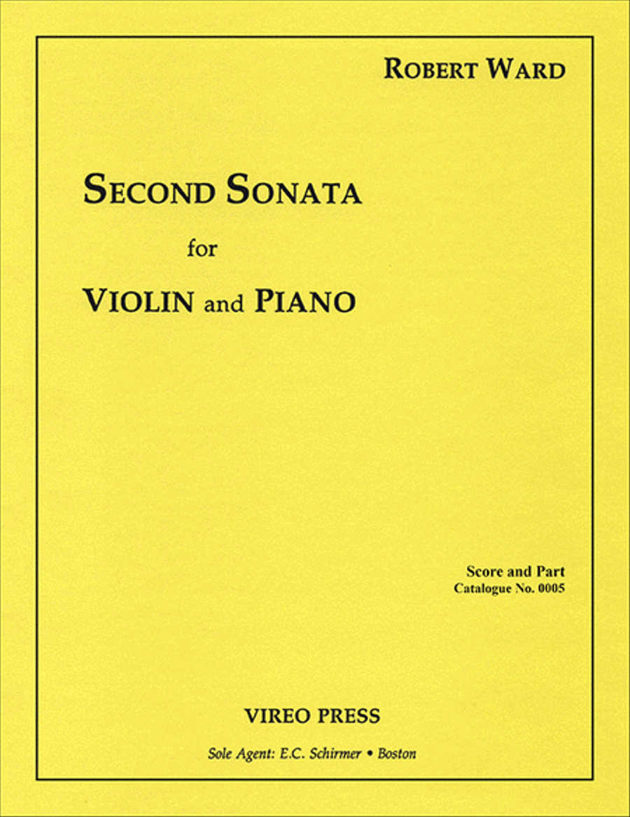 Second Sonata for Violin and Piano Violin Solo scores gallery preview page 1