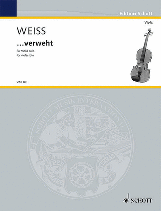 Book cover for ...verweht Viola Solo