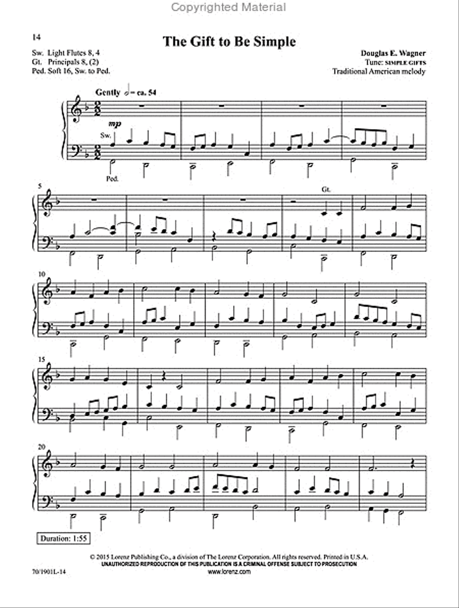 Two Minutes or Less, Volume 2 Organ Solo scores gallery preview page 8