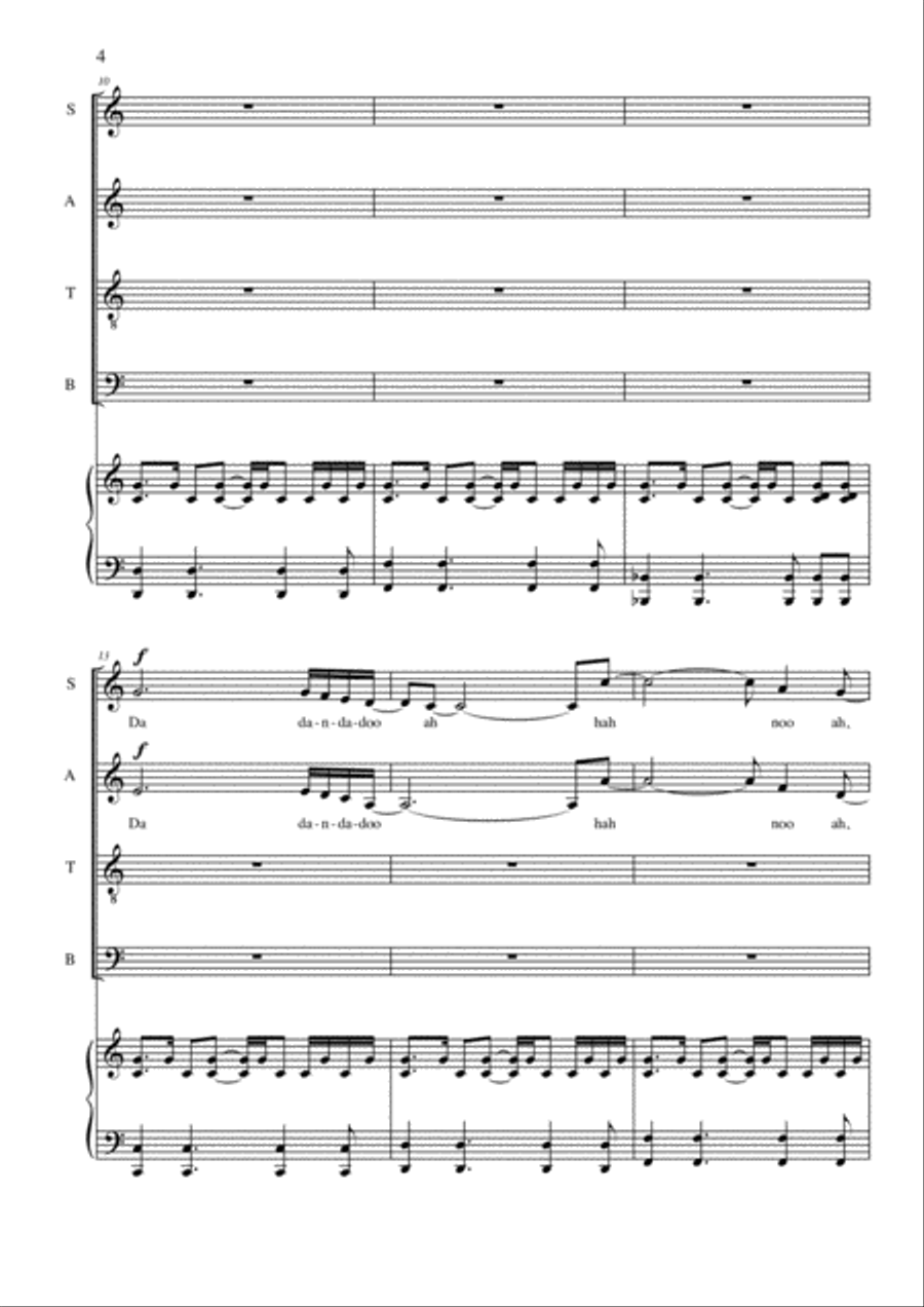 Row, Boys, Row 4-Part scores gallery preview page 4