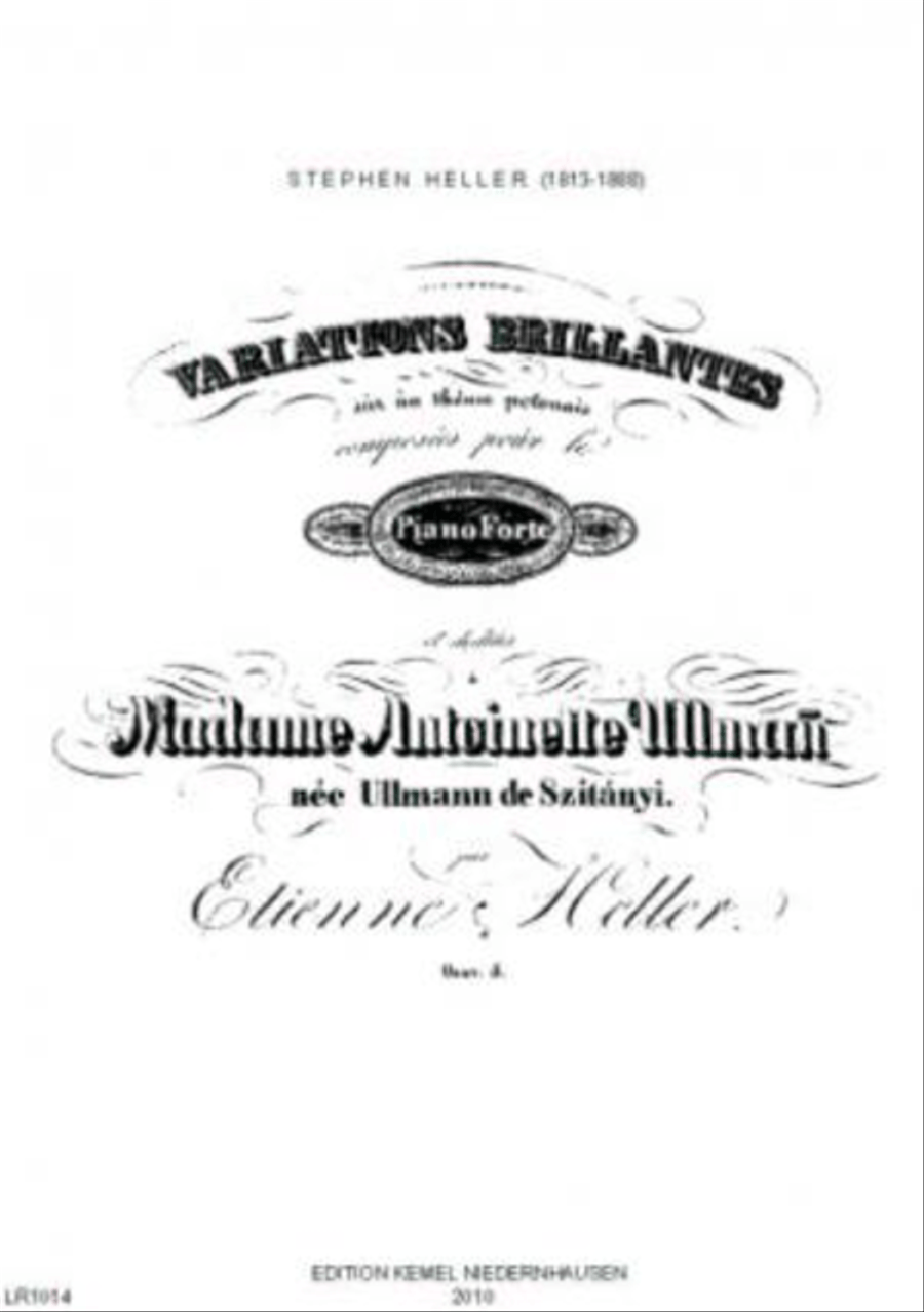 Variations brillantes sur un theme polonais Piano Solo scores gallery preview page 1