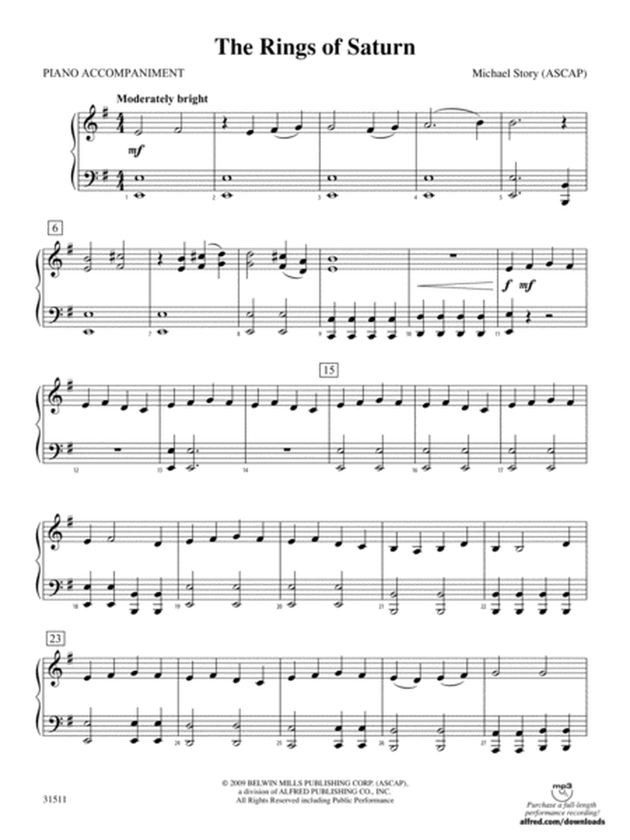 The Rings of Saturn: Piano Accompaniment