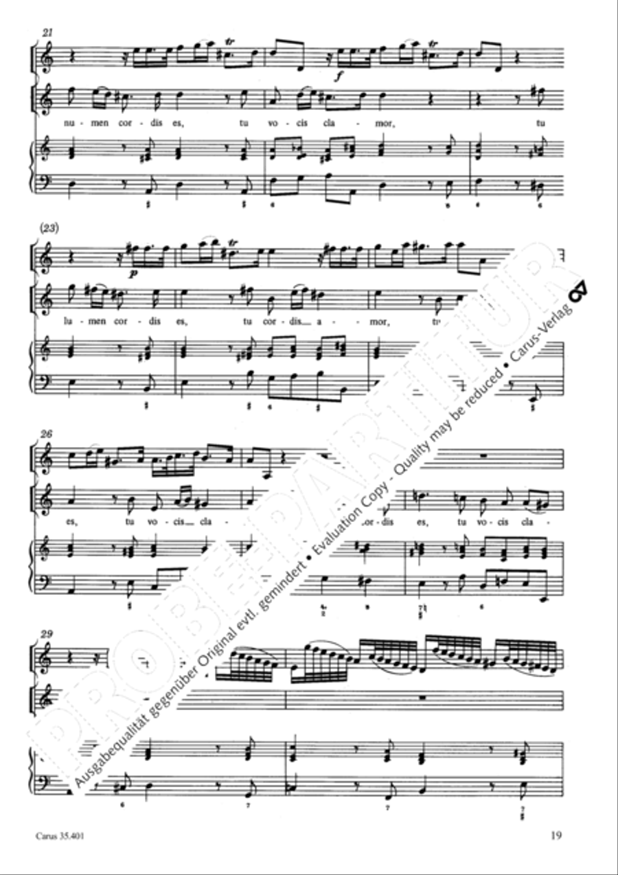 Languet anima mea Soprano Voice scores gallery preview page 22