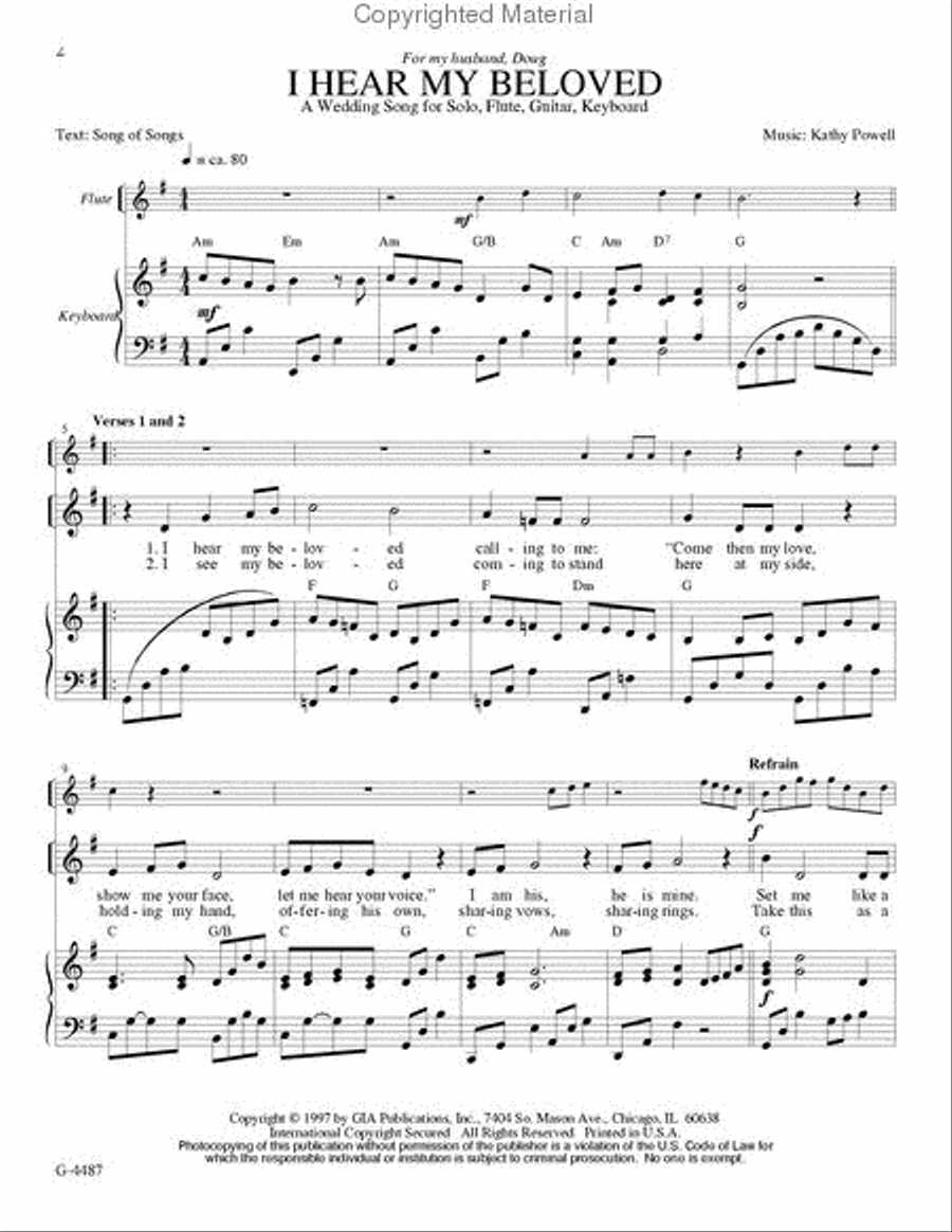 I Hear My Beloved I Hear My Beloved Flute scores gallery preview page 2
