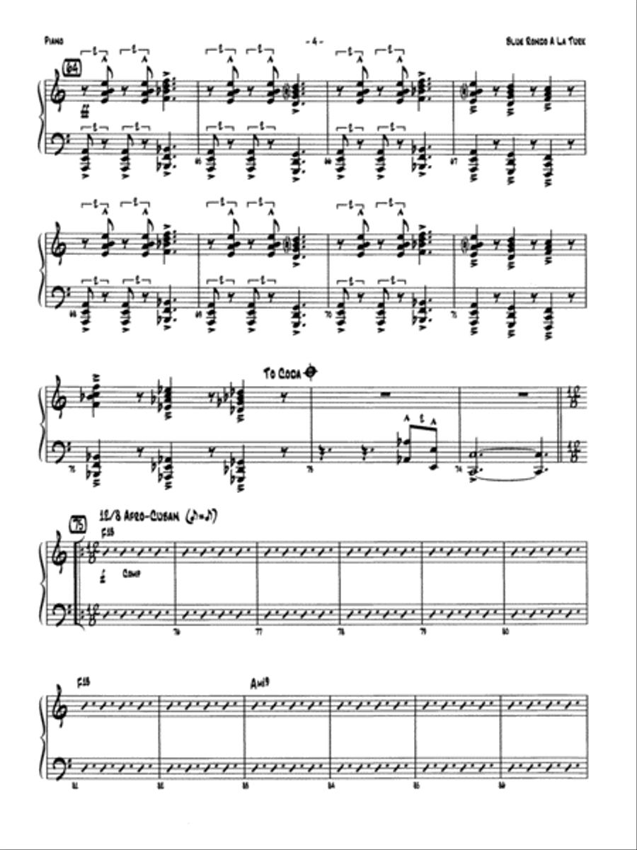 Blue Rondo a la Turk: Piano Accompaniment Jazz Ensemble scores gallery preview page 4