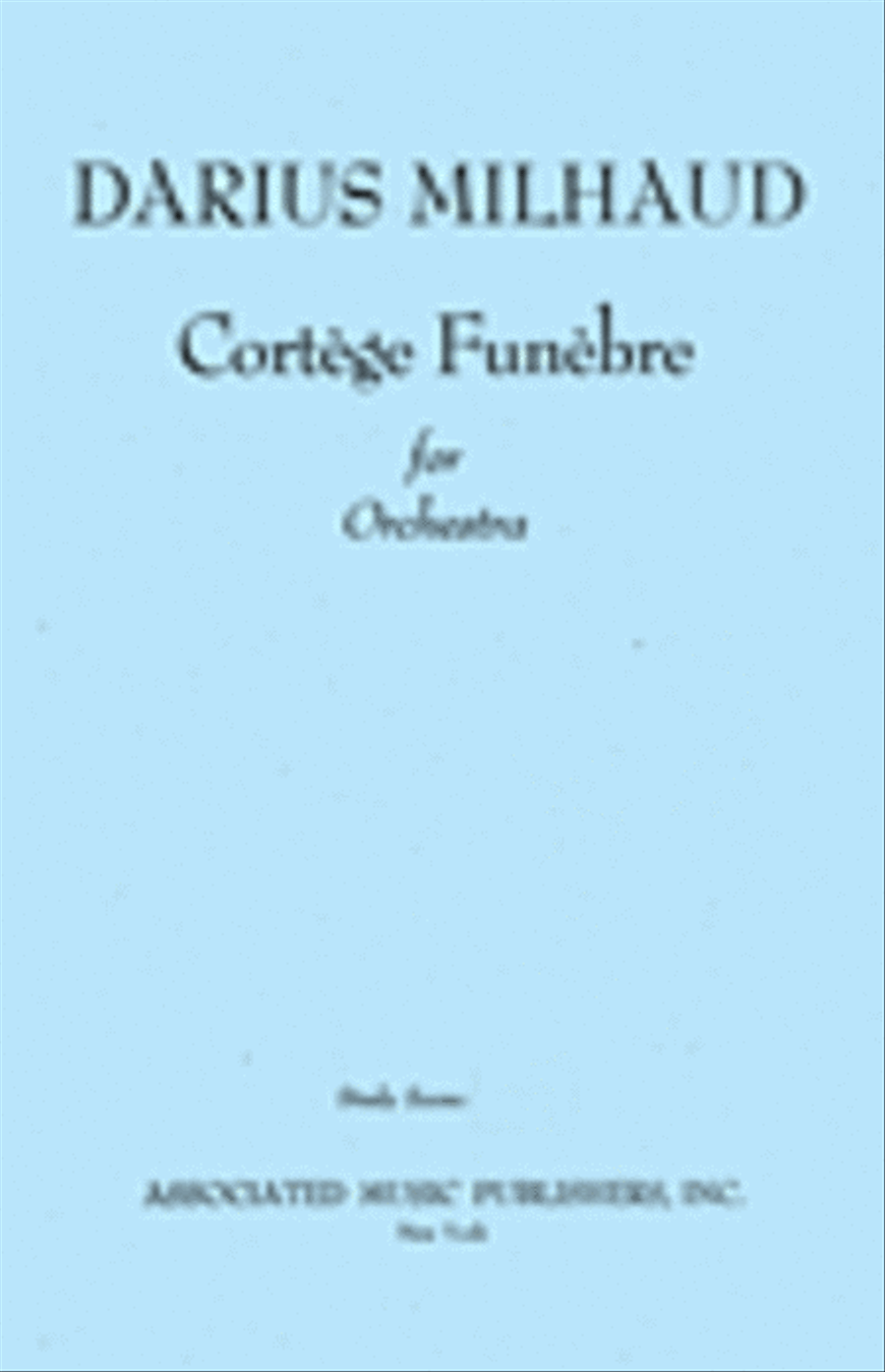 Cortege Funebre Sc Tra Cortege Funebre Sc Tra Study Score scores gallery preview page 1