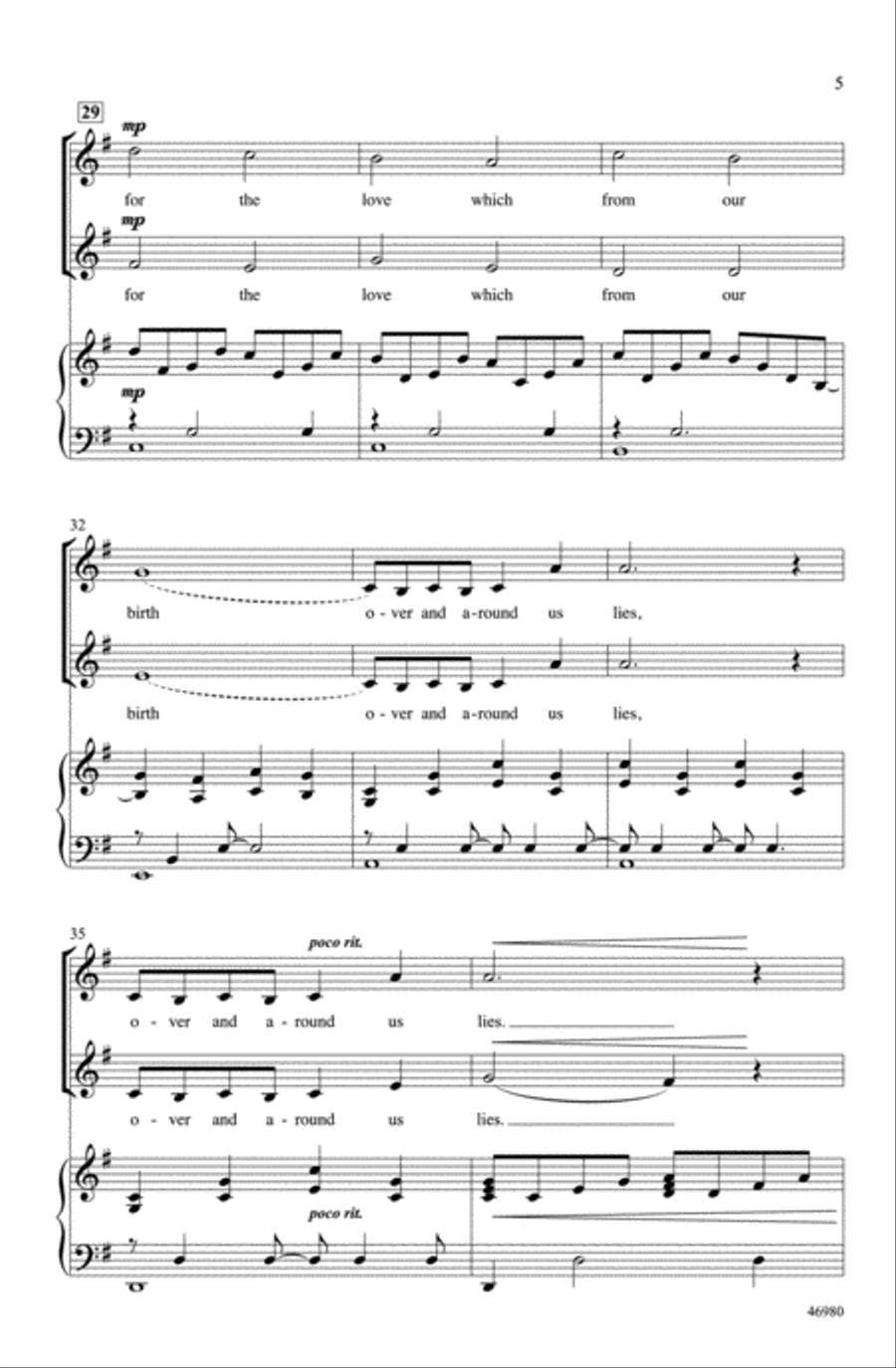 For the Beauty of the Earth Choir scores gallery preview page 4