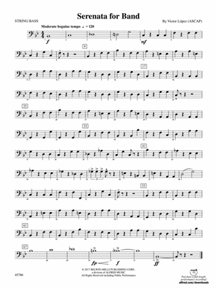 Serenata for Band: String Bass
