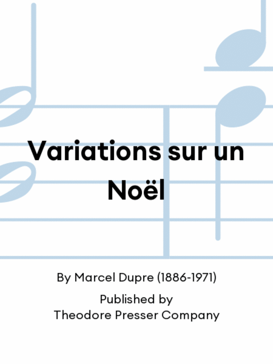 Variations sur un Noël Variations sur un Noël Orchestra scores gallery preview page 1