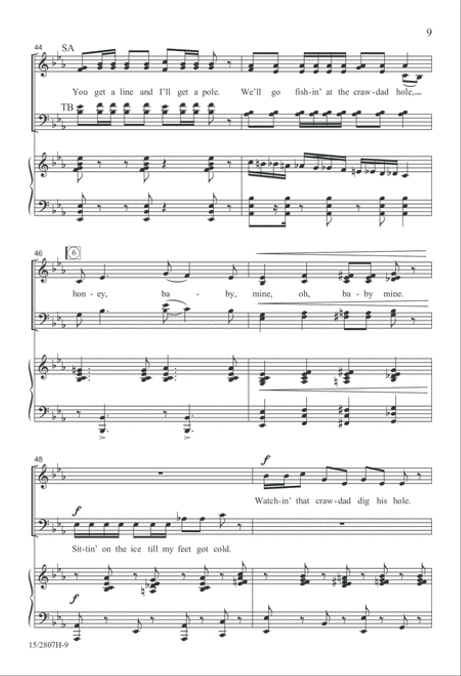 The Crawdad Song The Crawdad Song 4-Part scores gallery preview page 10