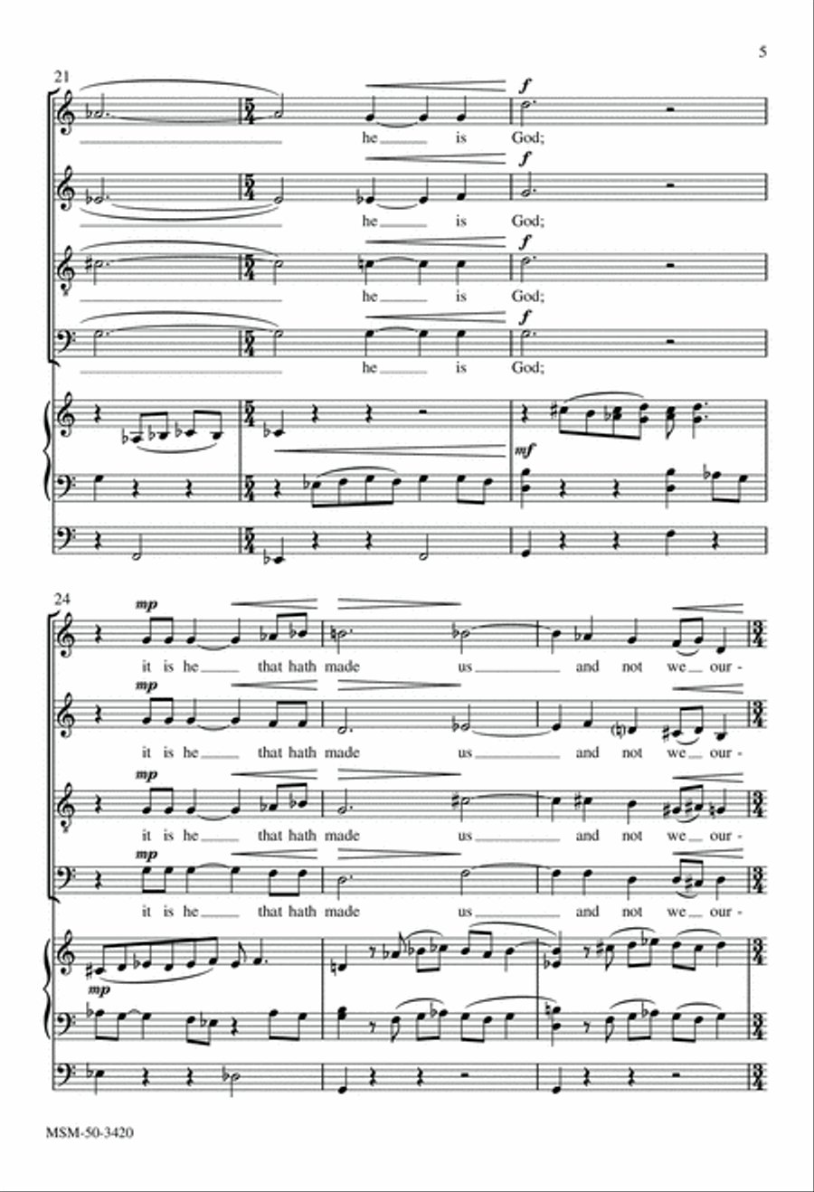 Jubilate Deo 4-Part scores gallery preview page 5