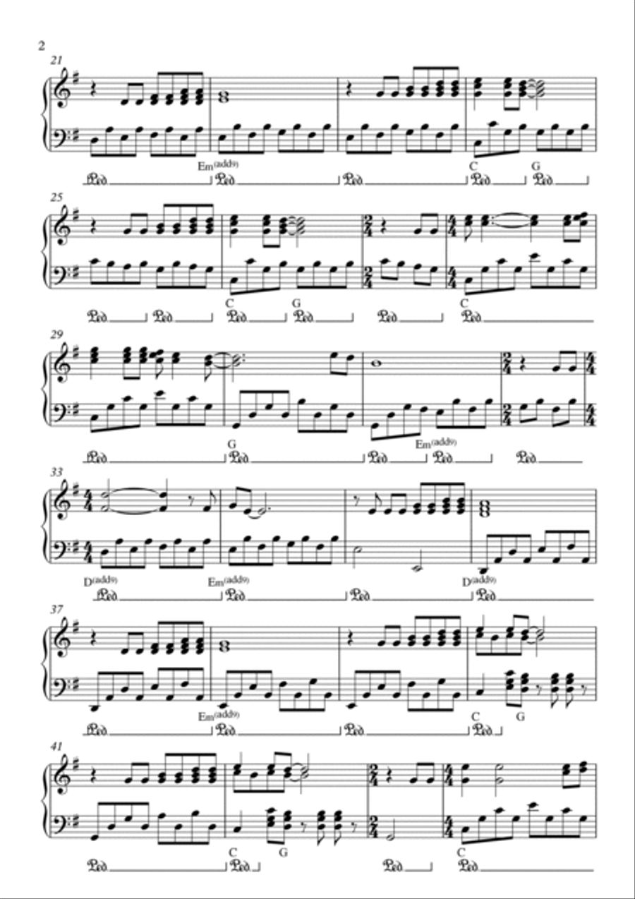 The Sound Of Silence The Sound Of Silence Piano Solo scores gallery preview page 2