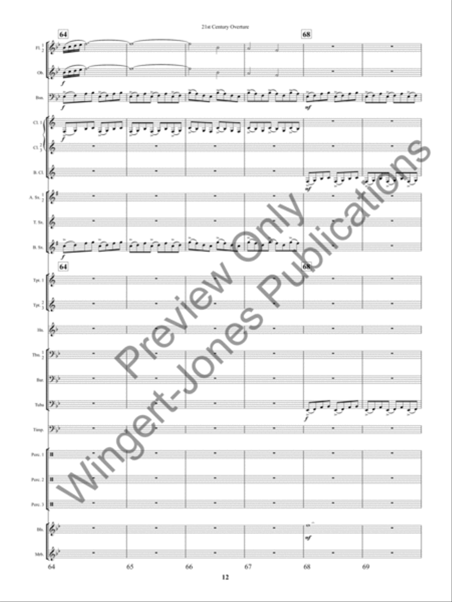 21st Century Overture Concert Band scores gallery preview page 15