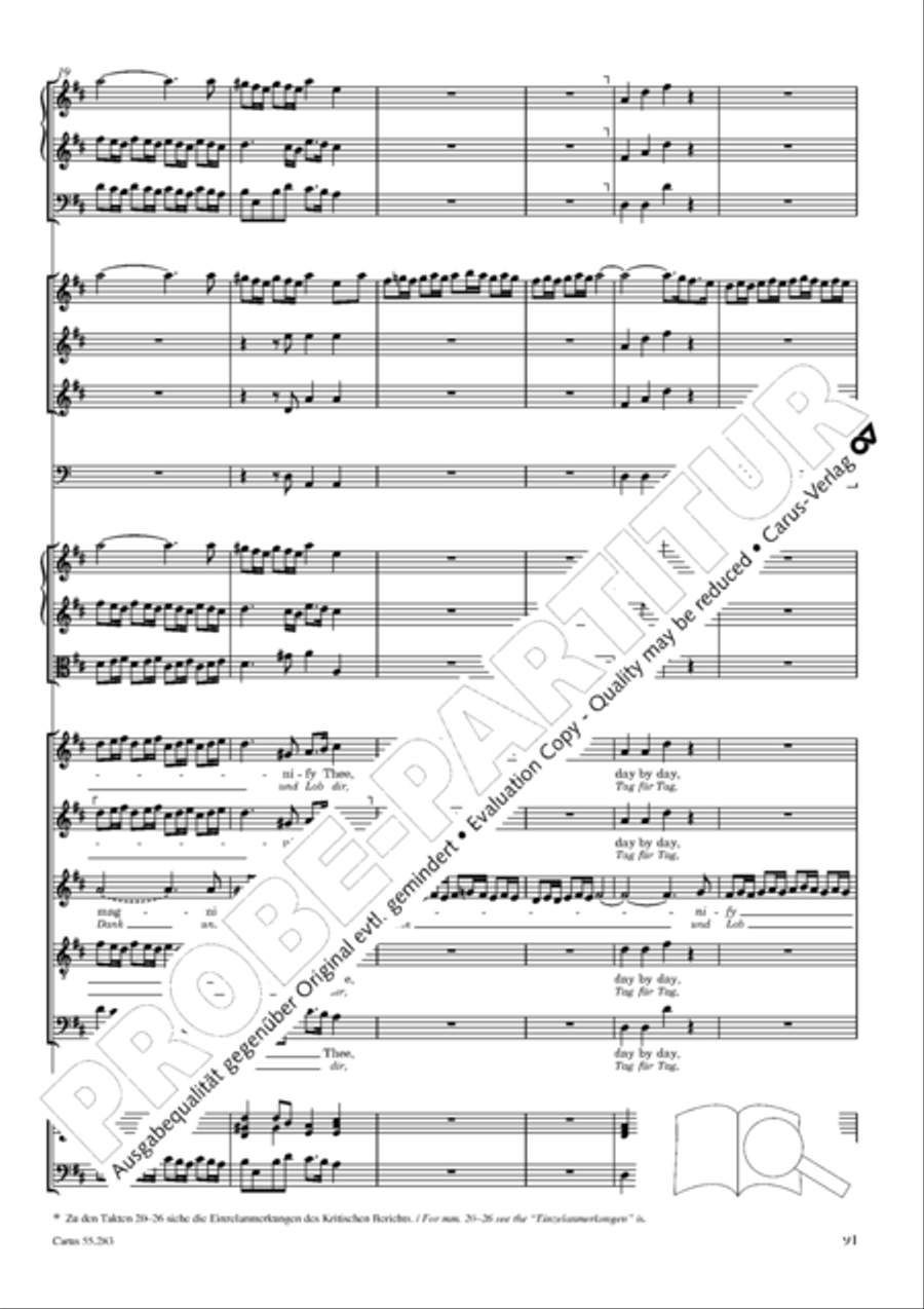 Te Deum for the Victory of Dettingen SSATB scores gallery preview page 108