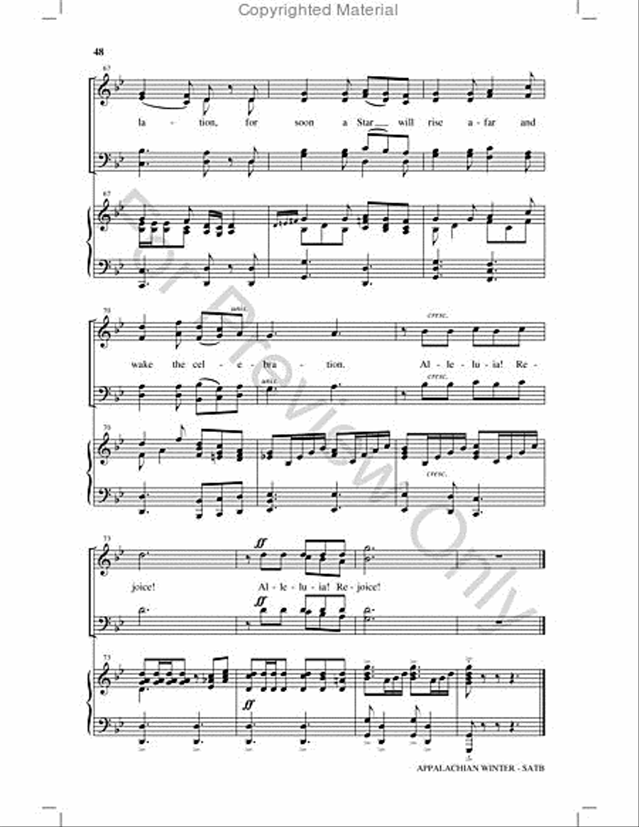 Appalachian Winter Choir scores gallery preview page 47