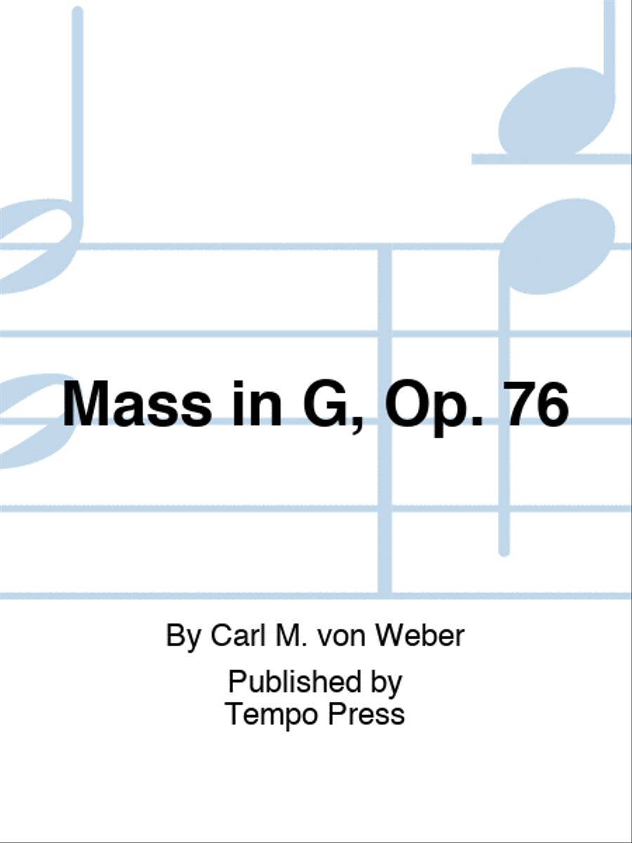 Mass in G, Op. 76 SATTB scores gallery preview page 1