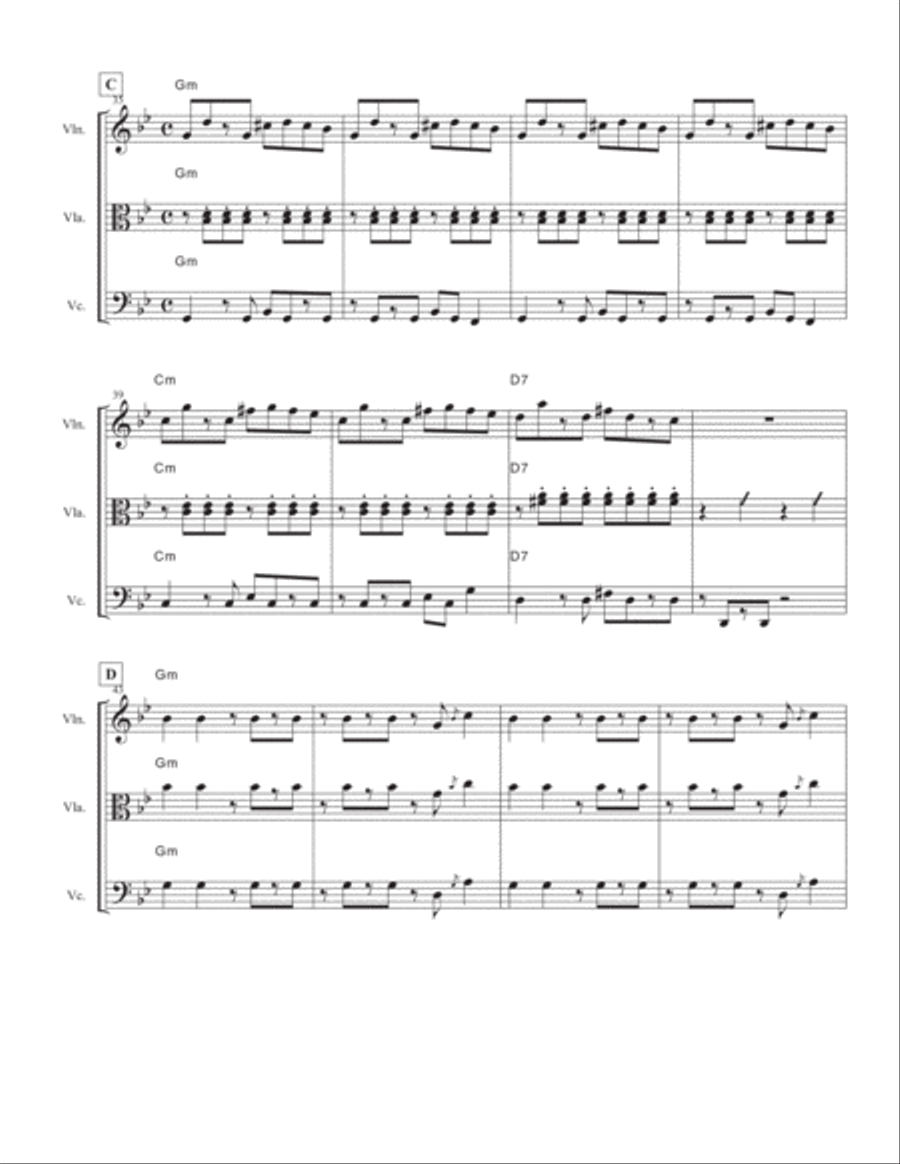 Bad Guy String Trio scores gallery preview page 4
