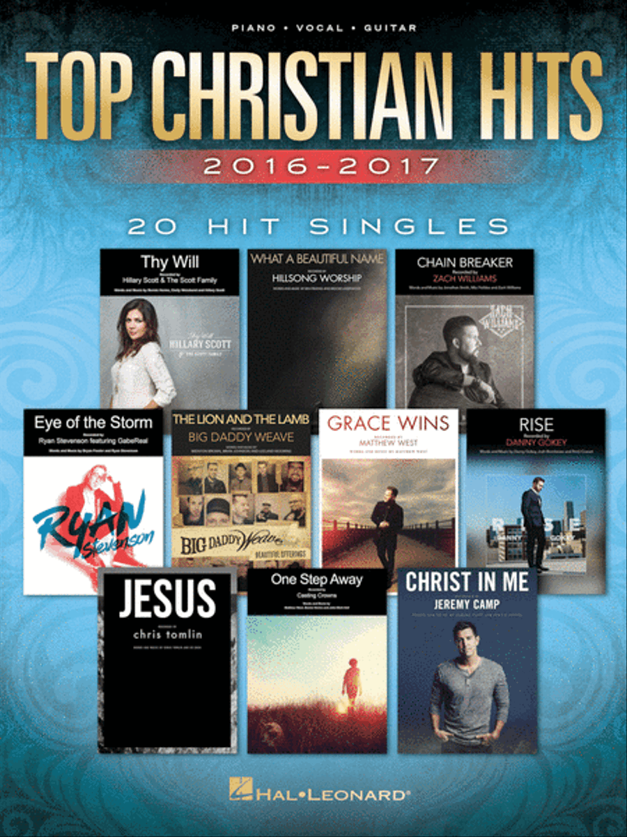 Top Christian Hits 2016-2017 Piano, Vocal, Guitar scores gallery preview page 1