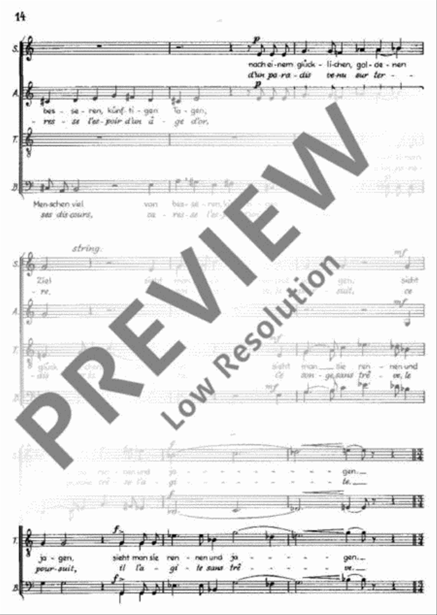 Kantate Nr. 6 4-Part scores gallery preview page 15