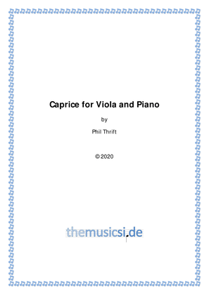 Caprice for Viola and Piano