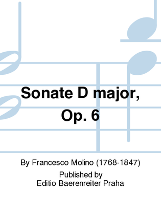 Book cover for Sonate D-Dur, op. 6