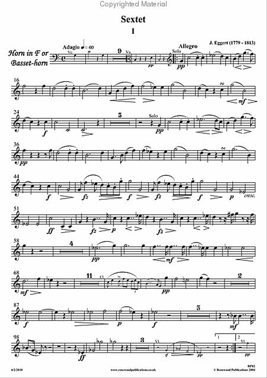 Sextet Clarinet scores gallery preview page 4