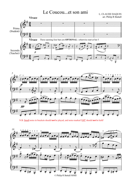 Le banc songeur Sheet music for Piano (Piano Duo)