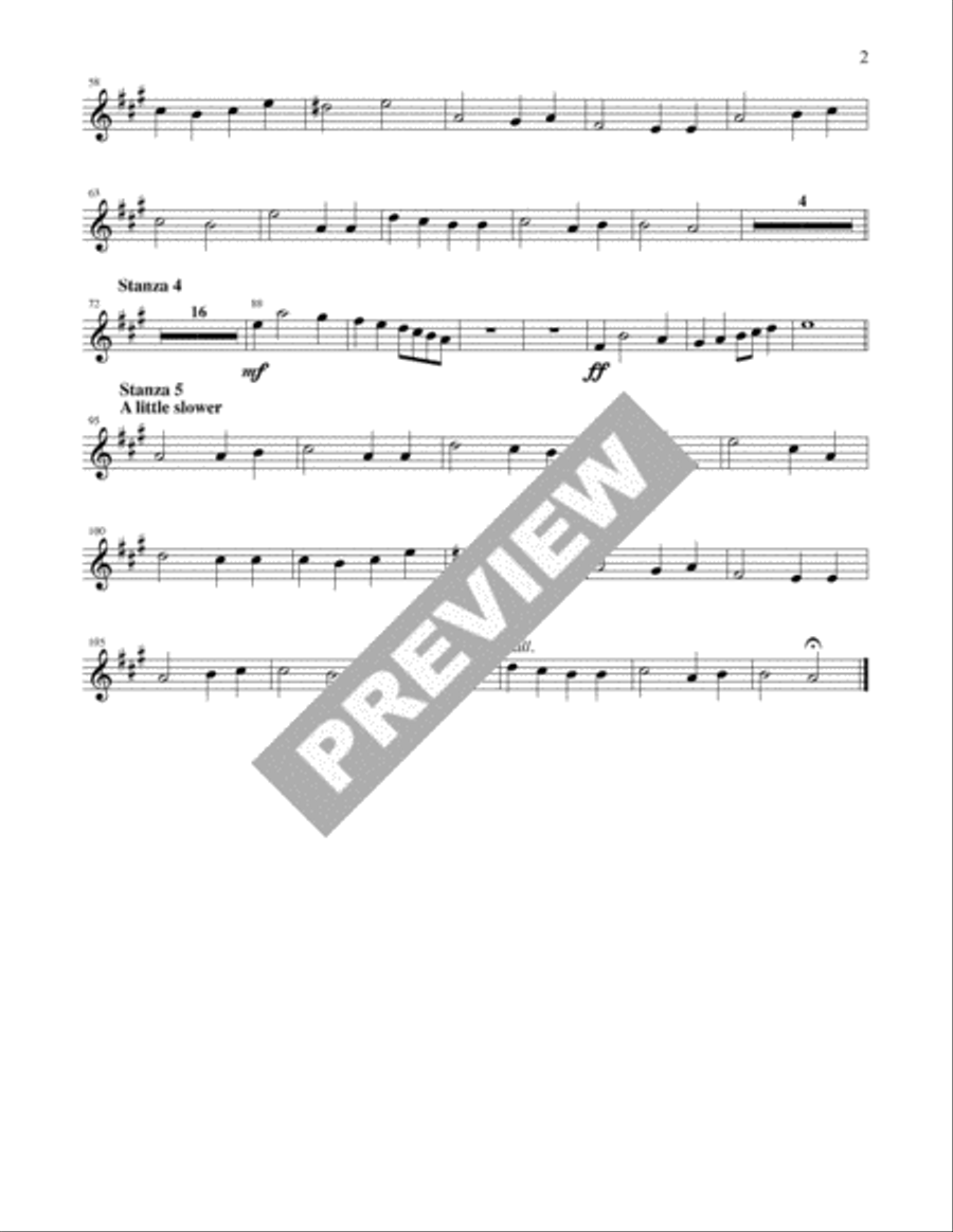 Here from All Nations - Instrument edition Trombone scores gallery preview page 5