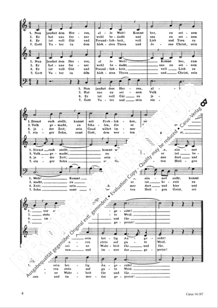 Nun jauchzt dem Herren, alle Welt SA scores gallery preview page 3