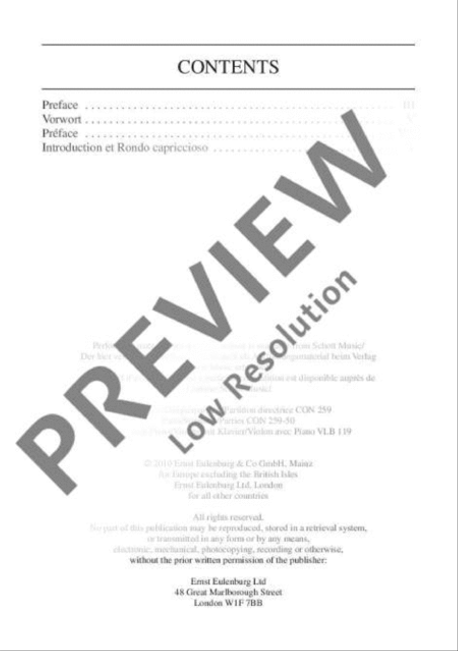 Introduction et Rondo capriccioso Orchestra scores gallery preview page 3