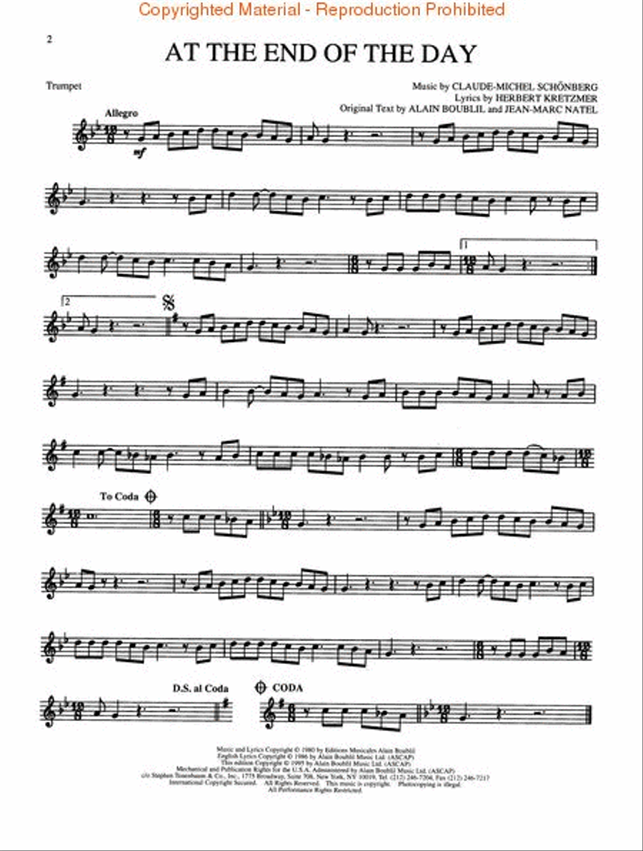 <br>Sheet music extract